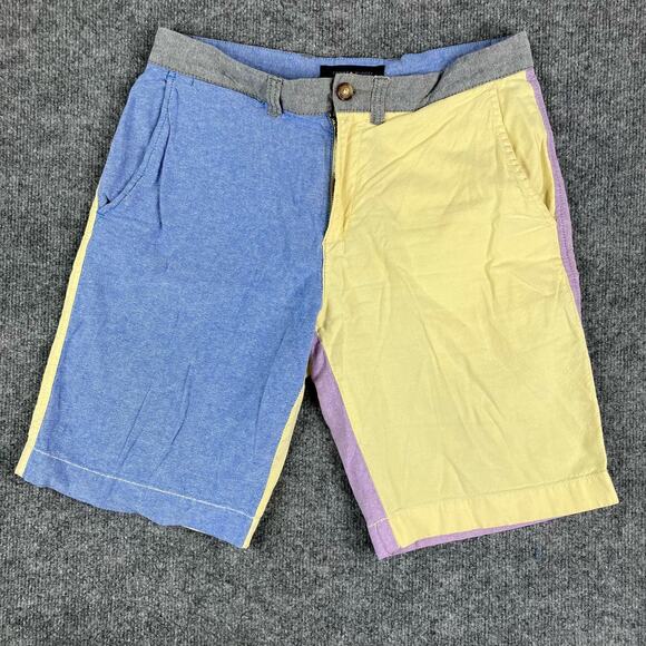 Tommy Hilfiger Men's Color Block Shorts Size 30 Pastel Vintage 90s Style Y2K